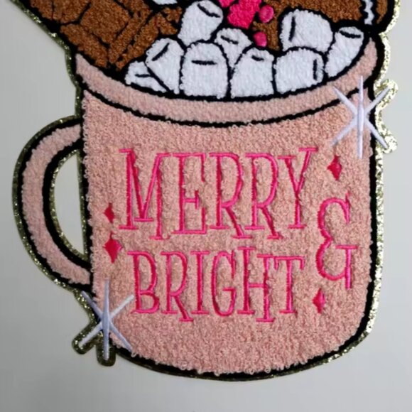 Custom Full Embroidery Sew On/Iron On Large Gingerbread Man - Picture 3 of 4